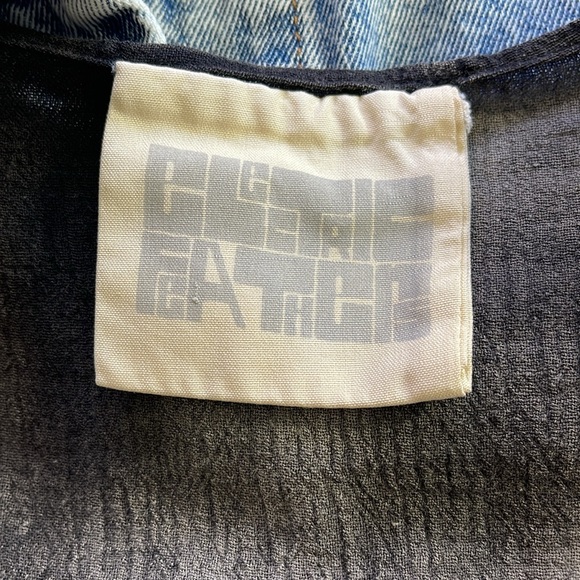 Electric Feathers Sleeveless Black Raw Tie Dye Tunic Size Small - Picture 13 of 14